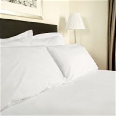 BLENHEIM 100% COTTON PERCALE FITTED SHEET KING WHITE 152x198cm +35cm ELASTICATED